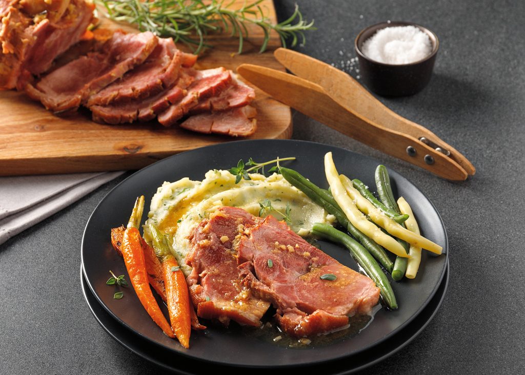 Jambon au bourbon et gingembre